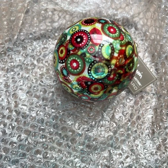 Jim Marvin Collection Winward Beautiful Multicolor Glass Holiday Ornament NWT - Picture 6 of 10